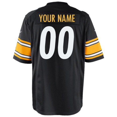 Pittsburgh Steelers Nike Youth Custom Game Jersey - Black Pittsburgh Steelers Nike Youth Custom Game Jersey - Black