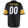 Pittsburgh Steelers Nike Youth Custom Game Jersey - Black Pittsburgh Steelers Nike Youth Custom Game Jersey - Black