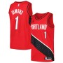 Anfernee Simons Portland Trail Blazers Jordan Brand Swingman Player Jersey - Statement Edition - Red Anfernee Simons Portland Trail Blazers Jordan Brand Swingman Player Jersey - Statement Edition - Red