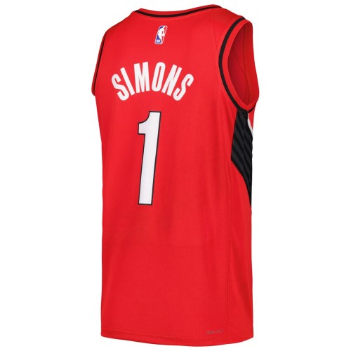 Anfernee Simons Portland Trail Blazers Jordan Brand Swingman Player Jersey - Statement Edition - Red Anfernee Simons Portland Trail Blazers Jordan Brand Swingman Player Jersey - Statement Edition - Red