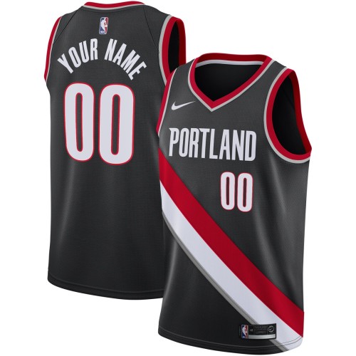 Portland Trail Blazers Nike 2020/21 Swingman Custom Jersey - Icon Edition - Black Portland Trail Blazers Nike 2020/21 Swingman Custom Jersey - Icon Edition - Black