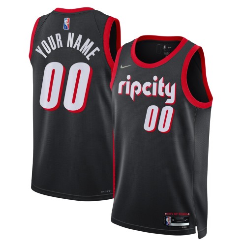 Portland Trail Blazers Nike 2021/22 Swingman Custom Jersey - City Edition - Black Portland Trail Blazers Nike 2021/22 Swingman Custom Jersey - City Edition - Black