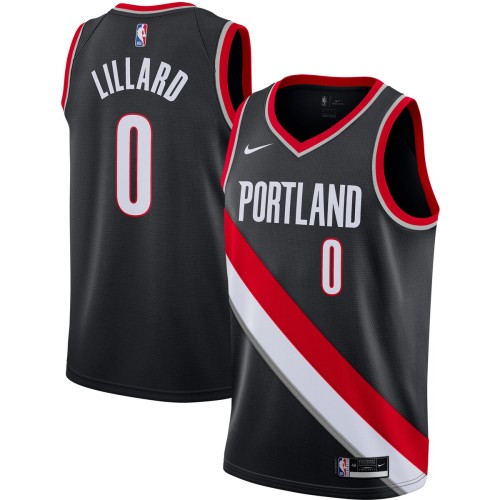Damian Lillard Portland Trail Blazers Nike 2020/21 Swingman Jersey Black - Icon Edition Damian Lillard Portland Trail Blazers Nike 2020/21 Swingman Jersey Black - Icon Edition