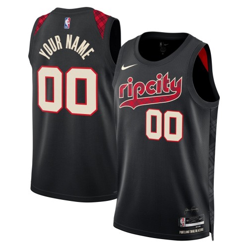 Portland Trail Blazers Nike Unisex 2023/24 Custom Swingman Jersey - Black - City Edition Portland Trail Blazers Nike Unisex 2023/24 Custom Swingman Jersey - Black - City Edition