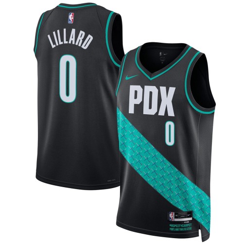 Damian Lillard Portland Trail Blazers Nike Unisex 2022/23 Swingman Jersey - City Edition - Black Damian Lillard Portland Trail Blazers Nike Unisex 2022/23 Swingman Jersey - City Edition - Black