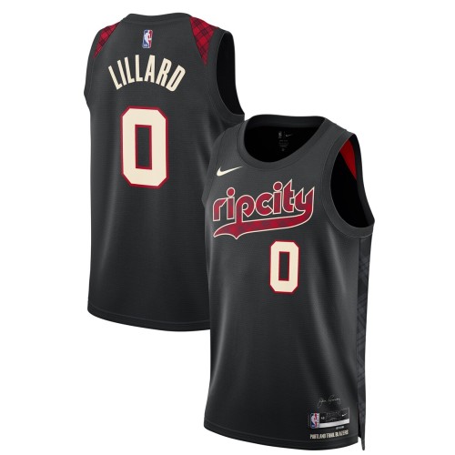 Damian Lillard Portland Trail Blazers Nike Unisex 2023/24 Swingman Jersey - Black - City Edition Damian Lillard Portland Trail Blazers Nike Unisex 2023/24 Swingman Jersey - Black - City Edition