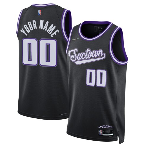 Sacramento Kings Nike 2021/22 Swingman Custom Jersey - City Edition - Black Sacramento Kings Nike 2021/22 Swingman Custom Jersey - City Edition - Black