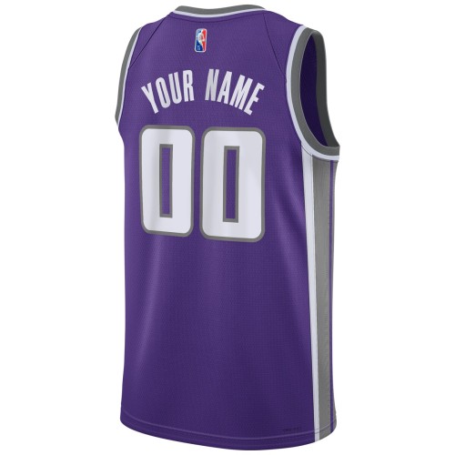 Sacramento Kings Nike 2021/22 Diamond Swingman Custom Jersey - Icon Edition - Purple