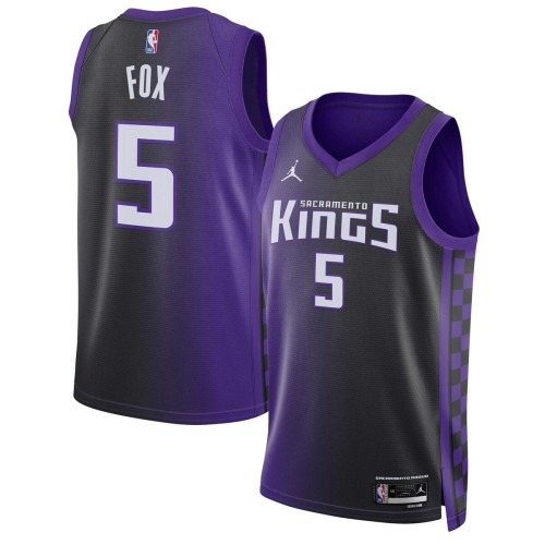 De'Aaron Fox Sacramento Kings Jordan Brand Unisex Swingman Jersey - Statement Edition - Purple De'Aaron Fox Sacramento Kings Jordan Brand Unisex Swingman Jersey - Statement Edition - Purple