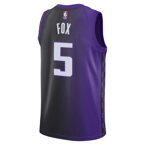 De'Aaron Fox Sacramento Kings Jordan Brand Unisex Swingman Jersey - Statement Edition - Purple De'Aaron Fox Sacramento Kings Jordan Brand Unisex Swingman Jersey - Statement Edition - Purple