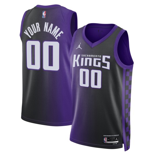 Sacramento Kings Jordan Brand Unisex Swingman Custom Jersey - Statement Edition - Purple Sacramento Kings Jordan Brand Unisex Swingman Custom Jersey - Statement Edition - Purple