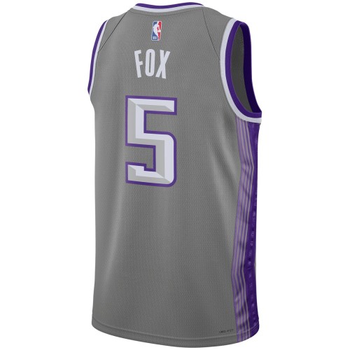 De'Aaron Fox Sacramento Kings Nike Unisex 2022/23 Swingman Jersey - City Edition - Anthracite De'Aaron Fox Sacramento Kings Nike Unisex 2022/23 Swingman Jersey - City Edition - Anthracite
