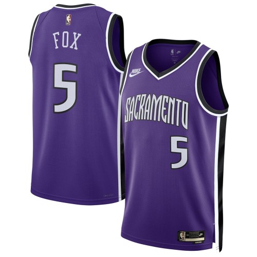 De'Aaron Fox Sacramento Kings Nike Unisex 2024/25 Swingman Jersey - Purple - Classic Edition De'Aaron Fox Sacramento Kings Nike Unisex 2024/25 Swingman Jersey - Purple - Classic Edition