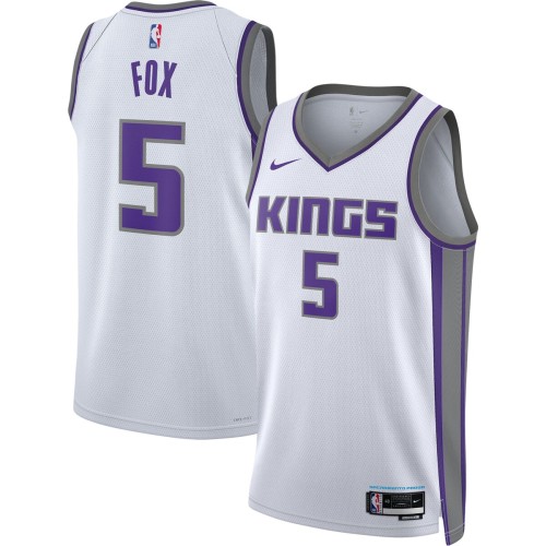 De'Aaron Fox Sacramento Kings Nike Unisex 2022/23 Swingman Jersey - Association Edition - White De'Aaron Fox Sacramento Kings Nike Unisex 2022/23 Swingman Jersey - Association Edition - White