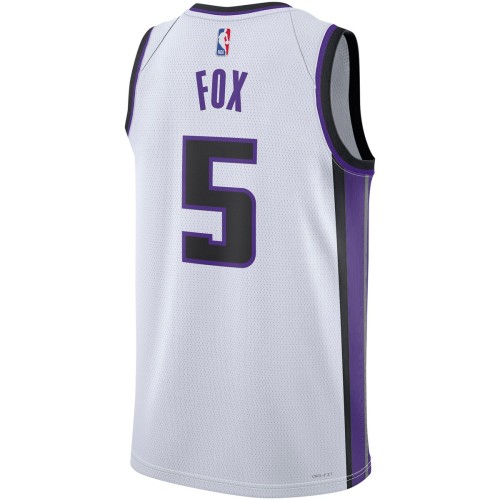 De'Aaron Fox Sacramento Kings Nike Unisex Swingman Jersey - Association Edition - White De'Aaron Fox Sacramento Kings Nike Unisex Swingman Jersey - Association Edition - White