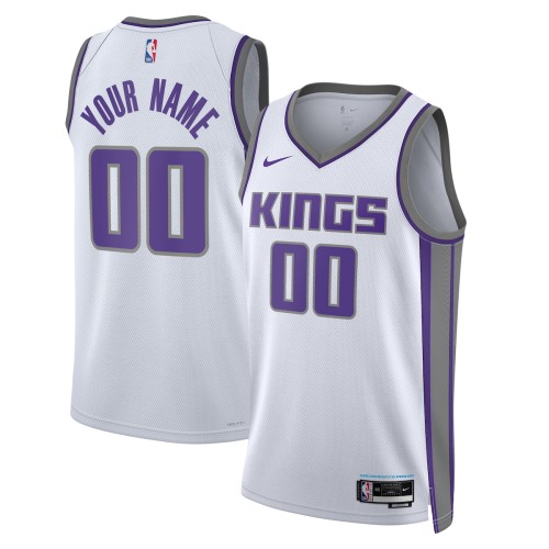 Sacramento Kings Nike Unisex 2022/23 Swingman Custom Jersey White - Association Edition Sacramento Kings Nike Unisex 2022/23 Swingman Custom Jersey White - Association Edition
