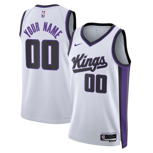 Sacramento Kings Nike Unisex Swingman Custom Jersey - Association Edition - White Sacramento Kings Nike Unisex Swingman Custom Jersey - Association Edition - White