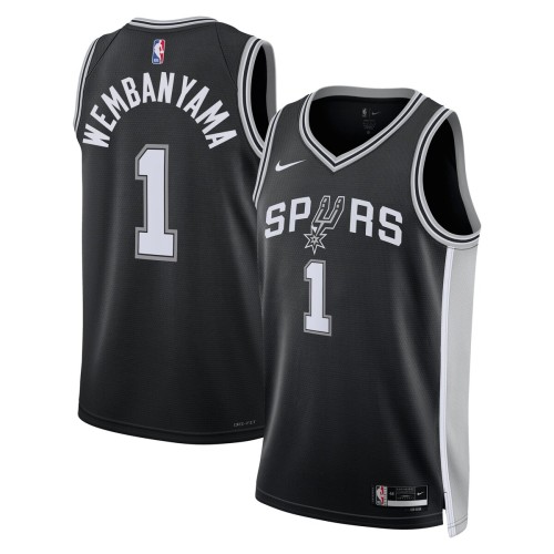 Victor Wembanyama San Antonio Spurs Nike Unisex 2023 NBA Draft First Round Pick Swingman Jersey - Icon Edition - Black Victor Wembanyama San Antonio Spurs Nike Unisex 2023 NBA Draft First Round Pick Swingman Jersey - Icon Edition - Black