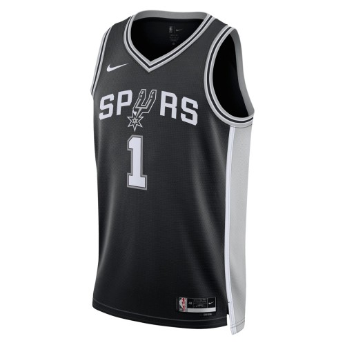 Victor Wembanyama San Antonio Spurs Nike Unisex 2023 NBA Draft First Round Pick Swingman Jersey - Icon Edition - Black Victor Wembanyama San Antonio Spurs Nike Unisex 2023 NBA Draft First Round Pick Swingman Jersey - Icon Edition - Black