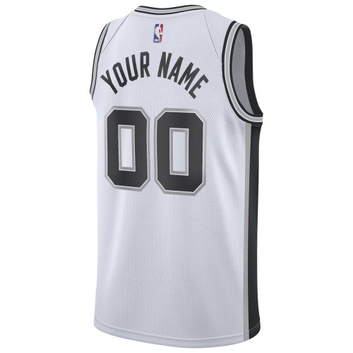 San Antonio Spurs Nike 2020/21 Swingman Custom Jersey - Association Edition - White San Antonio Spurs Nike 2020/21 Swingman Custom Jersey - Association Edition - White