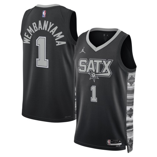 Victor Wembanyama San Antonio Spurs Jordan Brand Unisex Swingman Jersey - Statement Edition - Black Victor Wembanyama San Antonio Spurs Jordan Brand Unisex Swingman Jersey - Statement Edition - Black