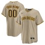 San Diego Padres Nike Road Custom Replica Jersey - Brown San Diego Padres Nike Road Custom Replica Jersey - Brown