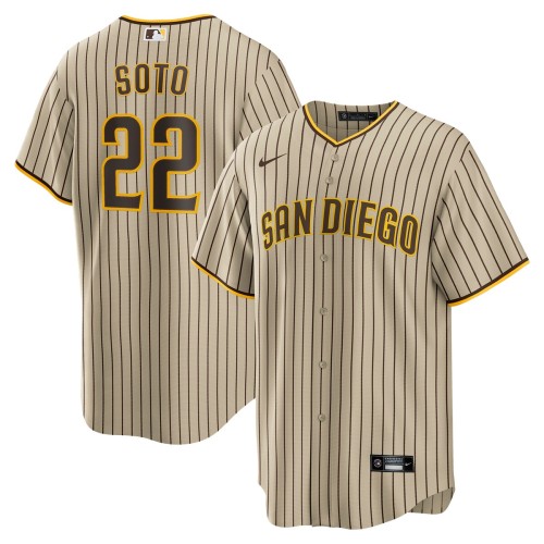 Juan Soto San Diego Padres Nike Alternate Replica Player Jersey - Tan/Brown Juan Soto San Diego Padres Nike Alternate Replica Player Jersey - Tan/Brown