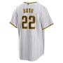 Juan Soto San Diego Padres Nike Home Replica Player Jersey - White/Brown Juan Soto San Diego Padres Nike Home Replica Player Jersey - White/Brown