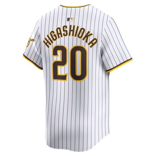 Kyle Higashioka San Diego Padres Nike Home Limited Player Jersey - White Kyle Higashioka San Diego Padres Nike Home Limited Player Jersey - White