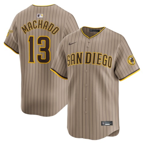 Manny Machado San Diego Padres Nike Alternate Limited Player Jersey – Tan Manny Machado San Diego Padres Nike Alternate Limited Player Jersey – Tan