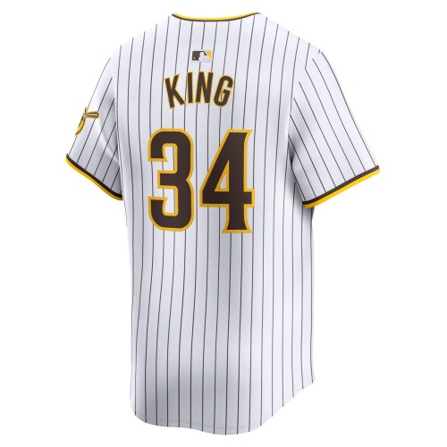 Michael King San Diego Padres Nike Home Limited Player Jersey - White Michael King San Diego Padres Nike Home Limited Player Jersey - White