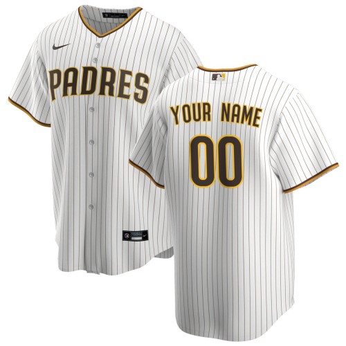 San Diego Padres Nike Home Replica Custom Jersey - White San Diego Padres Nike Home Replica Custom Jersey - White