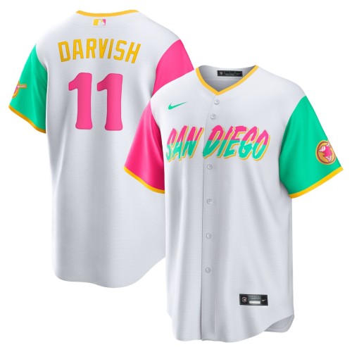 Yu Darvish San Diego Padres Nike 2022 City Connect Replica Player Jersey - White Yu Darvish San Diego Padres Nike 2022 City Connect Replica Player Jersey - White
