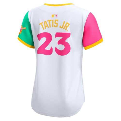 Fernando Tatis Jr. San Diego Padres Nike Women's City Connect Limited Player Jersey - White Fernando Tatis Jr. San Diego Padres Nike Women's City Connect Limited Player Jersey - White