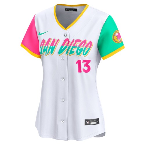 Manny Machado San Diego Padres Nike Women's City Connect Limited Player Jersey - White Manny Machado San Diego Padres Nike Women's City Connect Limited Player Jersey - White