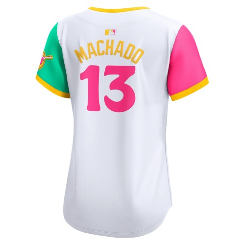 Manny Machado San Diego Padres Nike Women's City Connect Limited Player Jersey - White Manny Machado San Diego Padres Nike Women's City Connect Limited Player Jersey - White