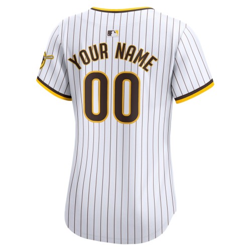 San Diego Padres Nike Women's Home Limited Custom Jersey - White San Diego Padres Nike Women's Home Limited Custom Jersey - White
