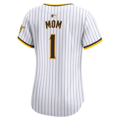 San Diego Padres Nike Women's #1 Mom Home Limited Jersey - White San Diego Padres Nike Women's #1 Mom Home Limited Jersey - White