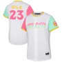 Fernando Tatis Jr. San Diego Padres Nike Youth 2022 City Connect Replica Player Jersey - White Fernando Tatis Jr. San Diego Padres Nike Youth 2022 City Connect Replica Player Jersey - White