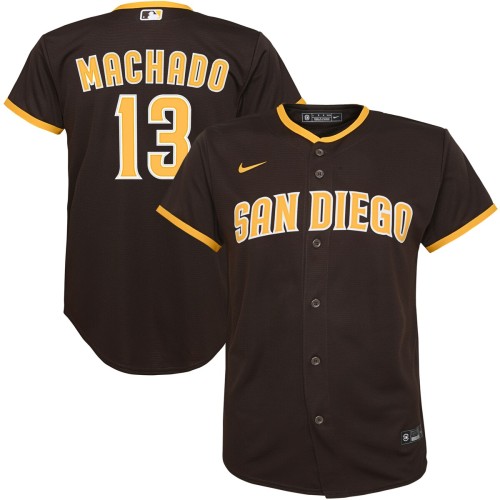 Manny Machado San Diego Padres Nike Youth Alternate Replica Player Jersey - Brown Manny Machado San Diego Padres Nike Youth Alternate Replica Player Jersey - Brown