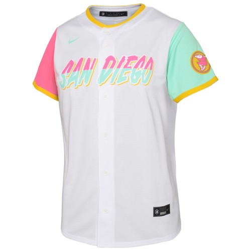 Manny Machado San Diego Padres Nike Youth 2022 City Connect Replica Player Jersey - White Manny Machado San Diego Padres Nike Youth 2022 City Connect Replica Player Jersey - White