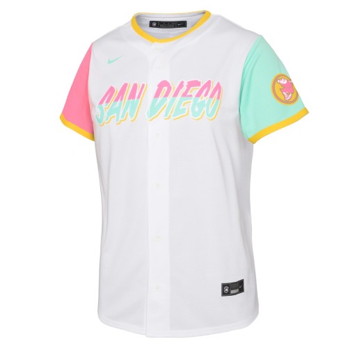 Yu Darvish San Diego Padres Nike Youth 2022 City Connect Replica Player Jersey - White Yu Darvish San Diego Padres Nike Youth 2022 City Connect Replica Player Jersey - White