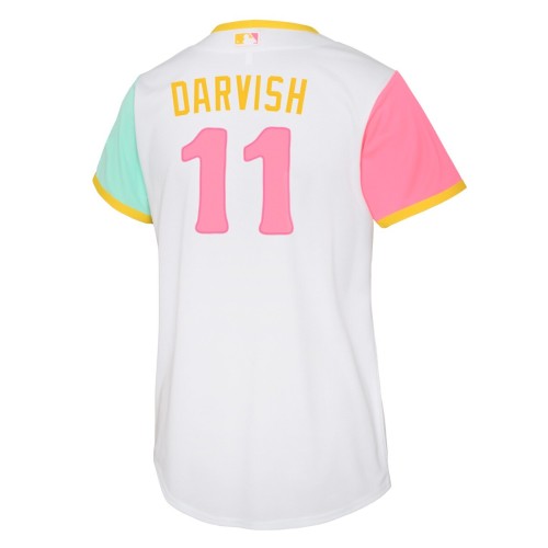 Yu Darvish San Diego Padres Nike Youth 2022 City Connect Replica Player Jersey - White Yu Darvish San Diego Padres Nike Youth 2022 City Connect Replica Player Jersey - White
