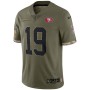 Deebo Samuel San Francisco 49ers Nike 2022 Salute To Service Limited Jersey - Olive Deebo Samuel San Francisco 49ers Nike 2022 Salute To Service Limited Jersey - Olive