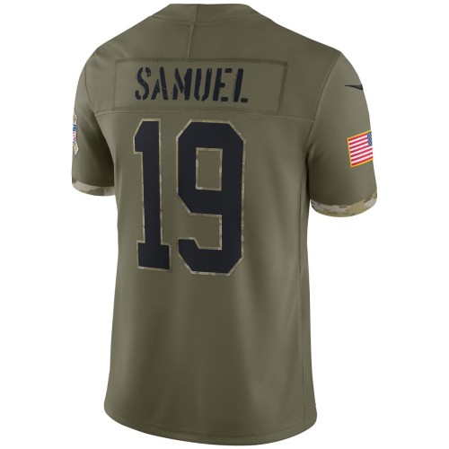 Deebo Samuel San Francisco 49ers Nike 2022 Salute To Service Limited Jersey - Olive Deebo Samuel San Francisco 49ers Nike 2022 Salute To Service Limited Jersey - Olive