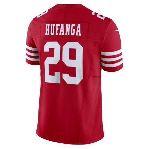 Talanoa Hufanga San Francisco 49ers Nike Vapor F.U.S.E. Limited Jersey - Scarlet Talanoa Hufanga San Francisco 49ers Nike Vapor F.U.S.E. Limited Jersey - Scarlet