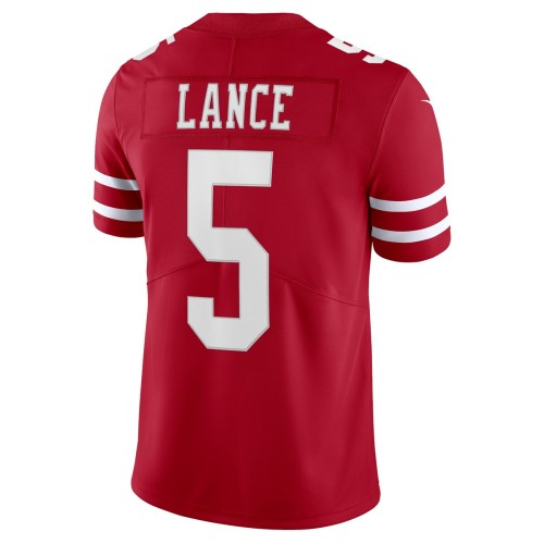 Trey Lance San Francisco 49ers Nike Vapor Limited Player Jersey - Scarlet Trey Lance San Francisco 49ers Nike Vapor Limited Player Jersey - Scarlet
