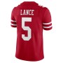 Trey Lance San Francisco 49ers Nike Vapor Limited Player Jersey - Scarlet Trey Lance San Francisco 49ers Nike Vapor Limited Player Jersey - Scarlet