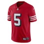 Trey Lance San Francisco 49ers Nike Alternate Vapor Limited Jersey - Scarlet Trey Lance San Francisco 49ers Nike Alternate Vapor Limited Jersey - Scarlet