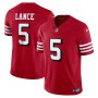 Trey Lance San Francisco 49ers Nike Vapor F.U.S.E. Limited Alternate 1 Jersey - Scarlet Trey Lance San Francisco 49ers Nike Vapor F.U.S.E. Limited Alternate 1 Jersey - Scarlet